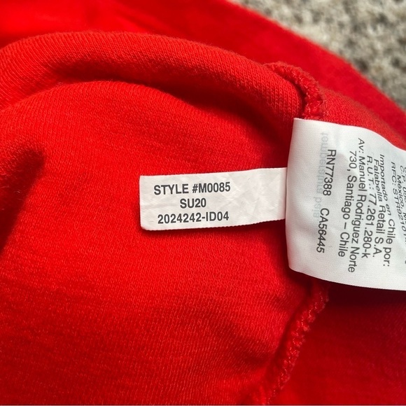 Madewell Tie Front Tank Top in Red Small - Picture 7 of 9